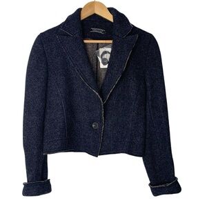 Peruvian Connection Fairfield‎ Size M Gray Blazer Jacket 70% alpaca 30% wool NEW